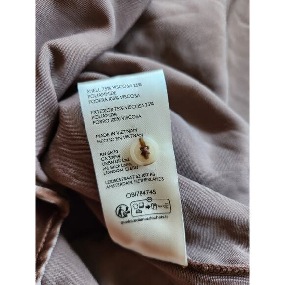 NWT Anthropologie The Hadley Relaxed Velvet Buttondown Shirt Sz XXS Taupe #8B503 - Picture 8 of 8